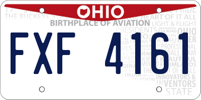 OH license plate FXF4161