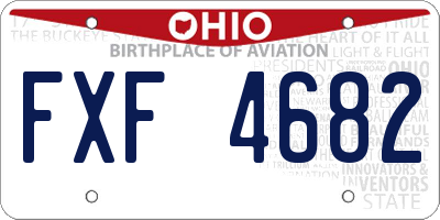 OH license plate FXF4682