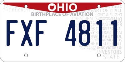 OH license plate FXF4811