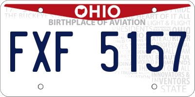 OH license plate FXF5157
