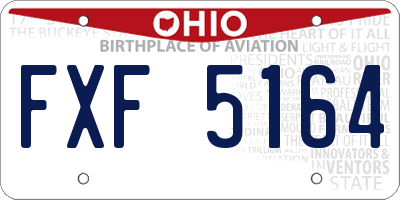 OH license plate FXF5164