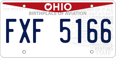 OH license plate FXF5166