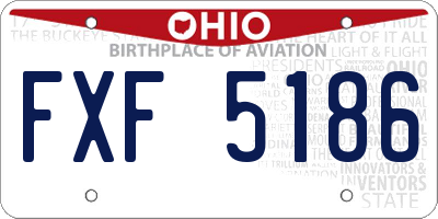 OH license plate FXF5186