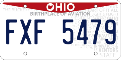 OH license plate FXF5479