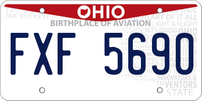 OH license plate FXF5690