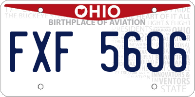 OH license plate FXF5696