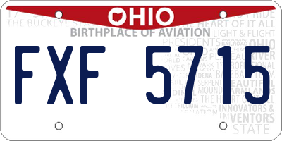 OH license plate FXF5715