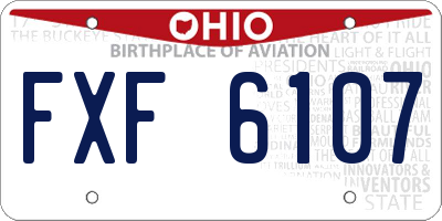 OH license plate FXF6107