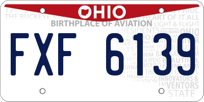 OH license plate FXF6139
