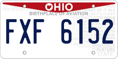 OH license plate FXF6152