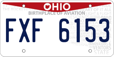 OH license plate FXF6153