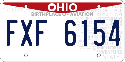 OH license plate FXF6154