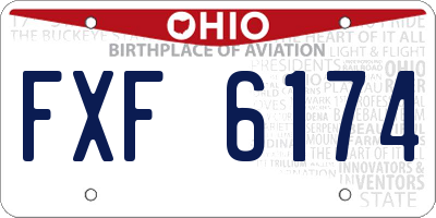 OH license plate FXF6174