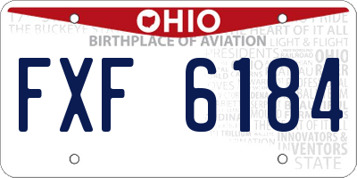 OH license plate FXF6184