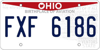 OH license plate FXF6186
