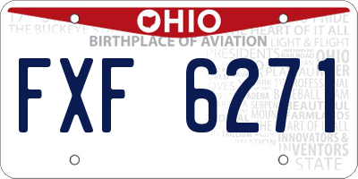 OH license plate FXF6271