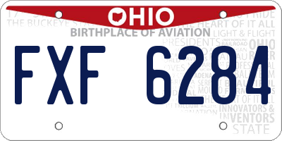 OH license plate FXF6284