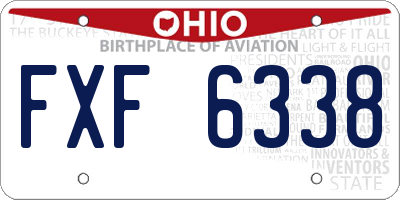 OH license plate FXF6338