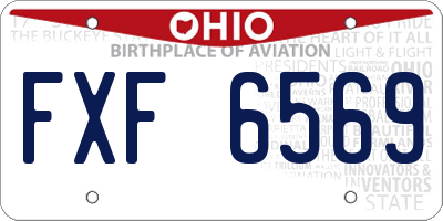 OH license plate FXF6569