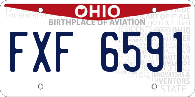 OH license plate FXF6591