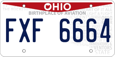 OH license plate FXF6664