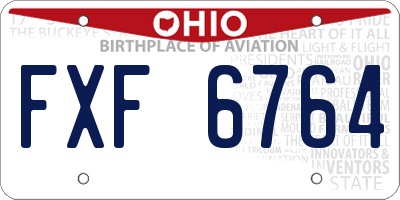 OH license plate FXF6764
