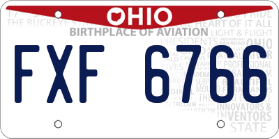 OH license plate FXF6766