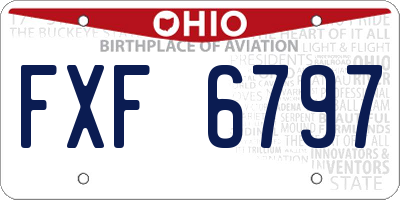 OH license plate FXF6797