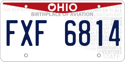 OH license plate FXF6814