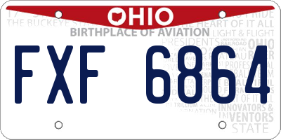 OH license plate FXF6864