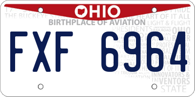 OH license plate FXF6964