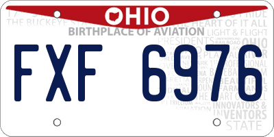 OH license plate FXF6976