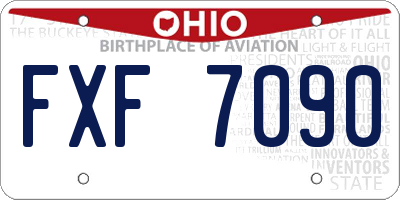 OH license plate FXF7090