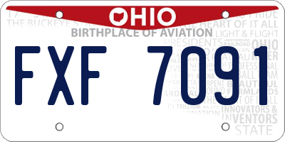 OH license plate FXF7091