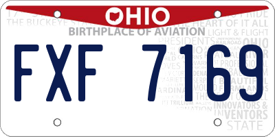 OH license plate FXF7169