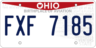 OH license plate FXF7185