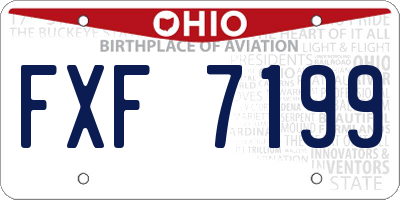 OH license plate FXF7199