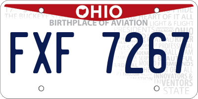 OH license plate FXF7267