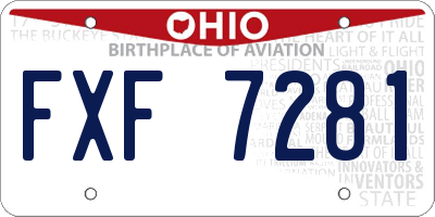 OH license plate FXF7281