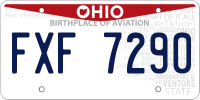OH license plate FXF7290
