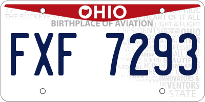 OH license plate FXF7293