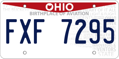 OH license plate FXF7295