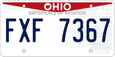 OH license plate FXF7367