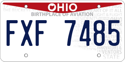 OH license plate FXF7485