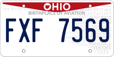 OH license plate FXF7569