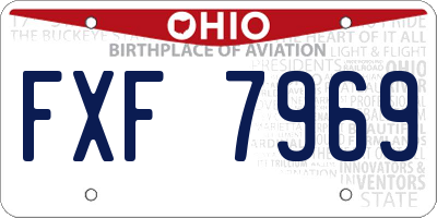 OH license plate FXF7969