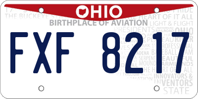 OH license plate FXF8217