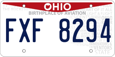 OH license plate FXF8294