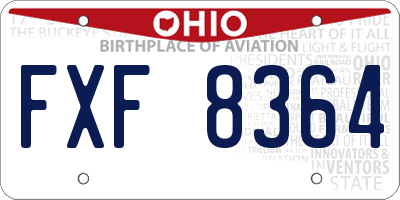 OH license plate FXF8364