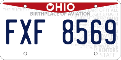 OH license plate FXF8569